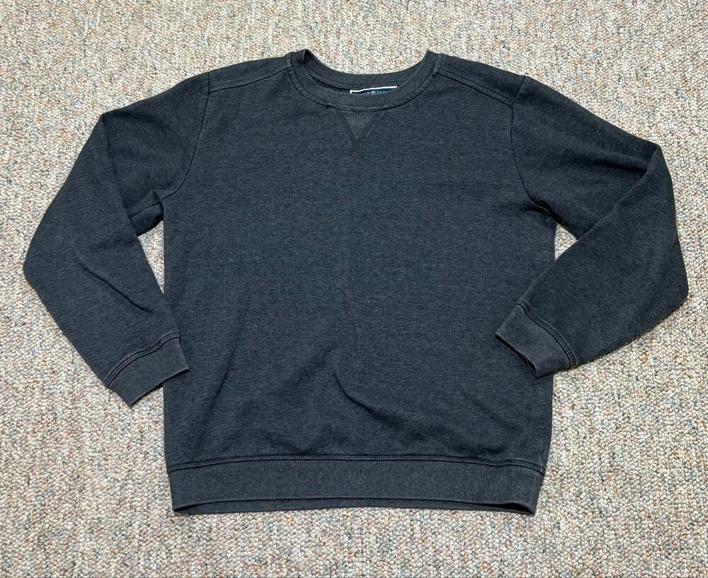 Karen Scott Sport Long Sleeve Sweatshirt Fits Women's Size Small Gray